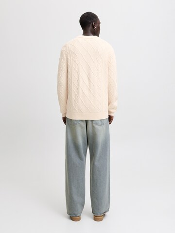 JACK & JONES Sveter 'JORCAMBRIDGE' - Béžová