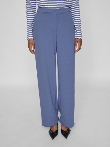 VILA Wide leg Broek in Blauw: voorkant