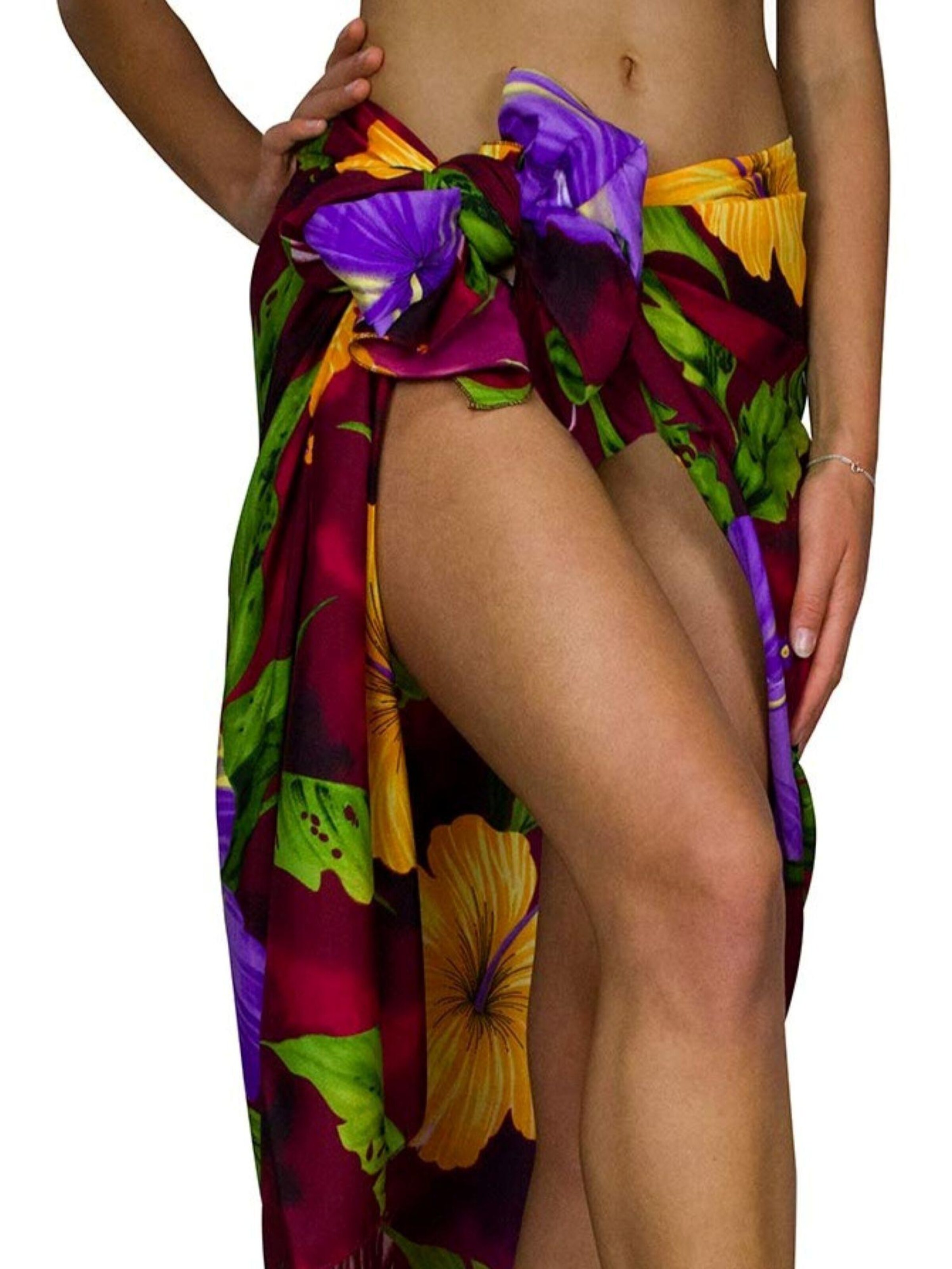 King Kameha Beach Towel 'Big Flower' in Red