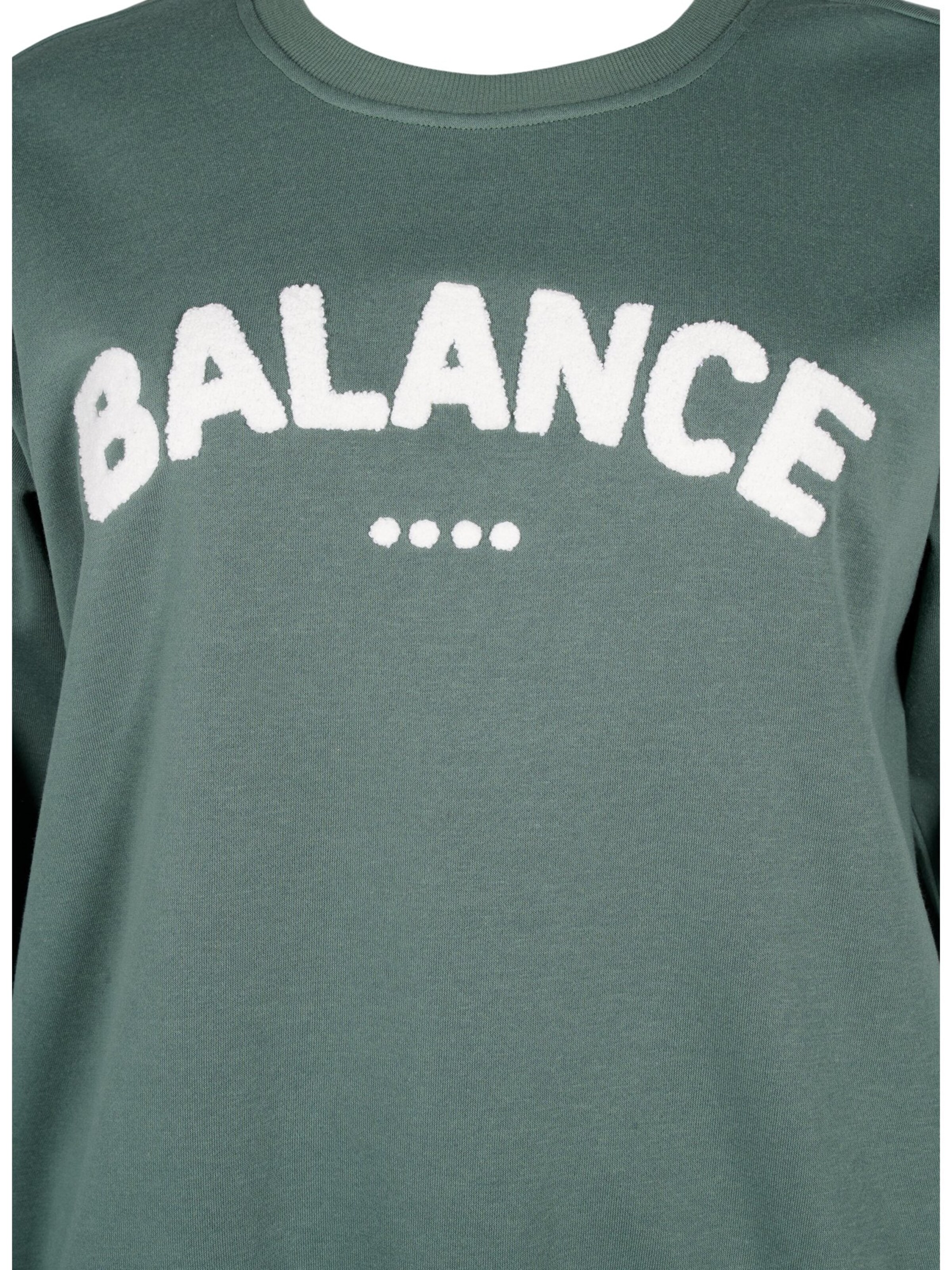 Sweat-shirt 'Cannie' Active by Zizzi en vert