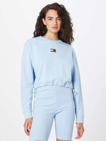 Tommy Jeans Sweatshirt in Blauw: voorkant