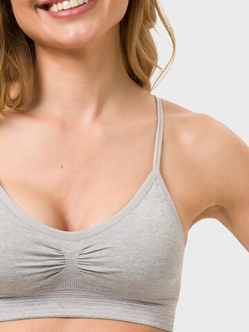 BeeDees Top 'Bustier Comfee Strap Top' in Grau