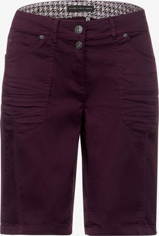 CECIL Regular Trousers in Purple: front