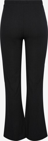 PIECES Flared Pants 'BIBBI' in Black