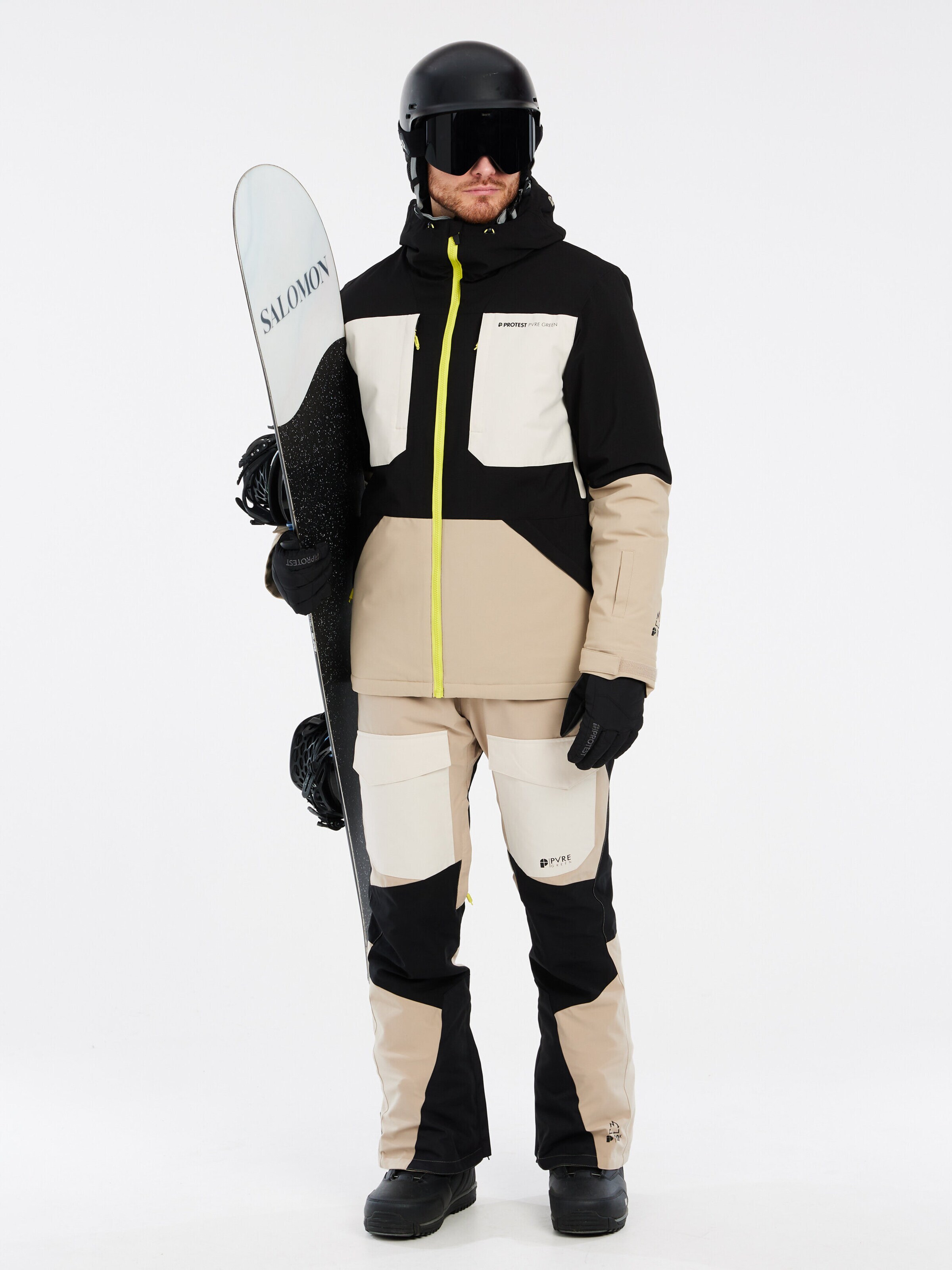 PROTEST Athletic Jacket 'PRTENSTONE' in Brown