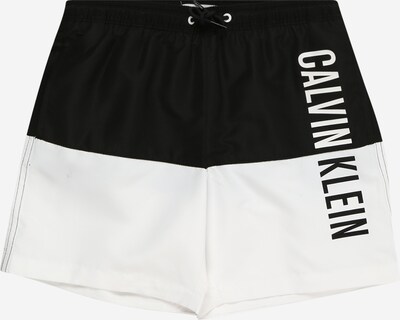 Calvin Klein Swimwear Ujumispüksid 'Intense Power' must / valge, Tootevaade