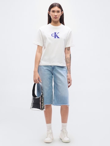 Calvin Klein Jeans Тениска 'SEASONAL' в бяло