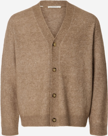 SELECTED - Cárdigan en marrón: frente
