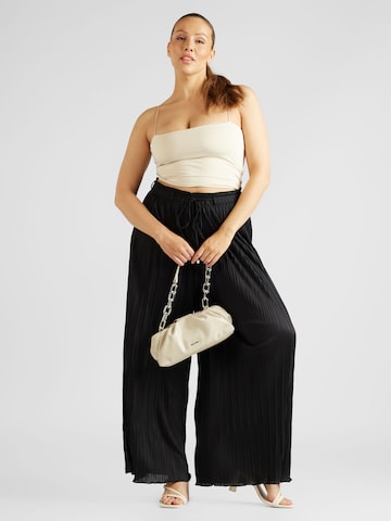 ABOUT YOU Curvy Wide leg Pants 'Letizia' in Black