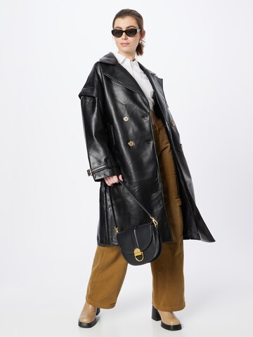 Misspap Between-Seasons Coat in Black