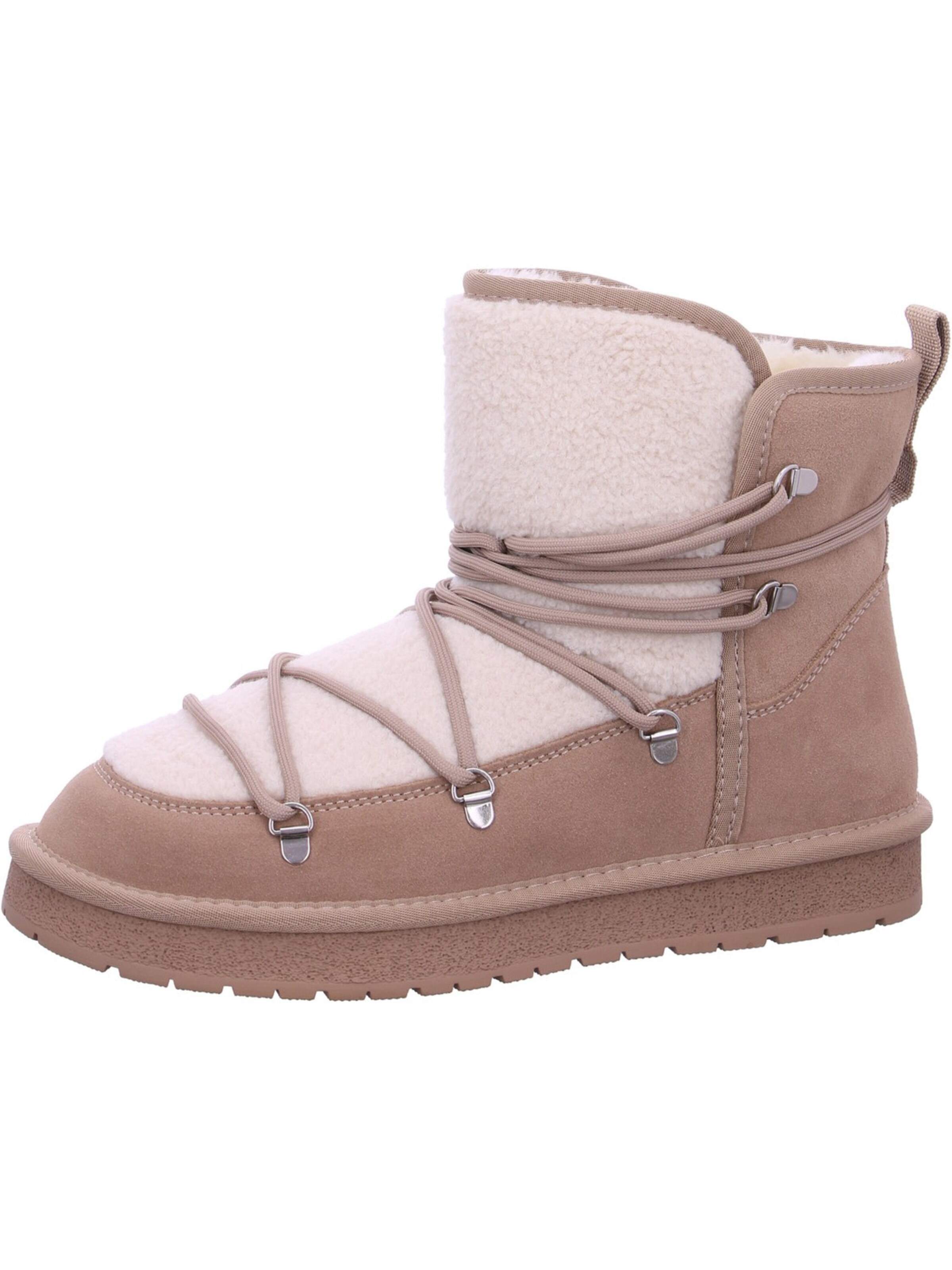 LA STRADA Snow Boots in Beige: front