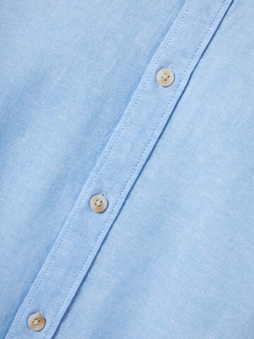 Funky Buddha Regular fit Overhemd in Blauw
