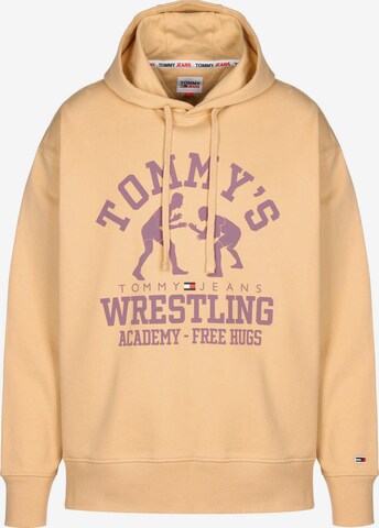 Tommy Jeans Sweatshirt in Bruin: voorkant