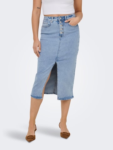 Jupe 'ONLSilja' ONLY en bleu : devant
