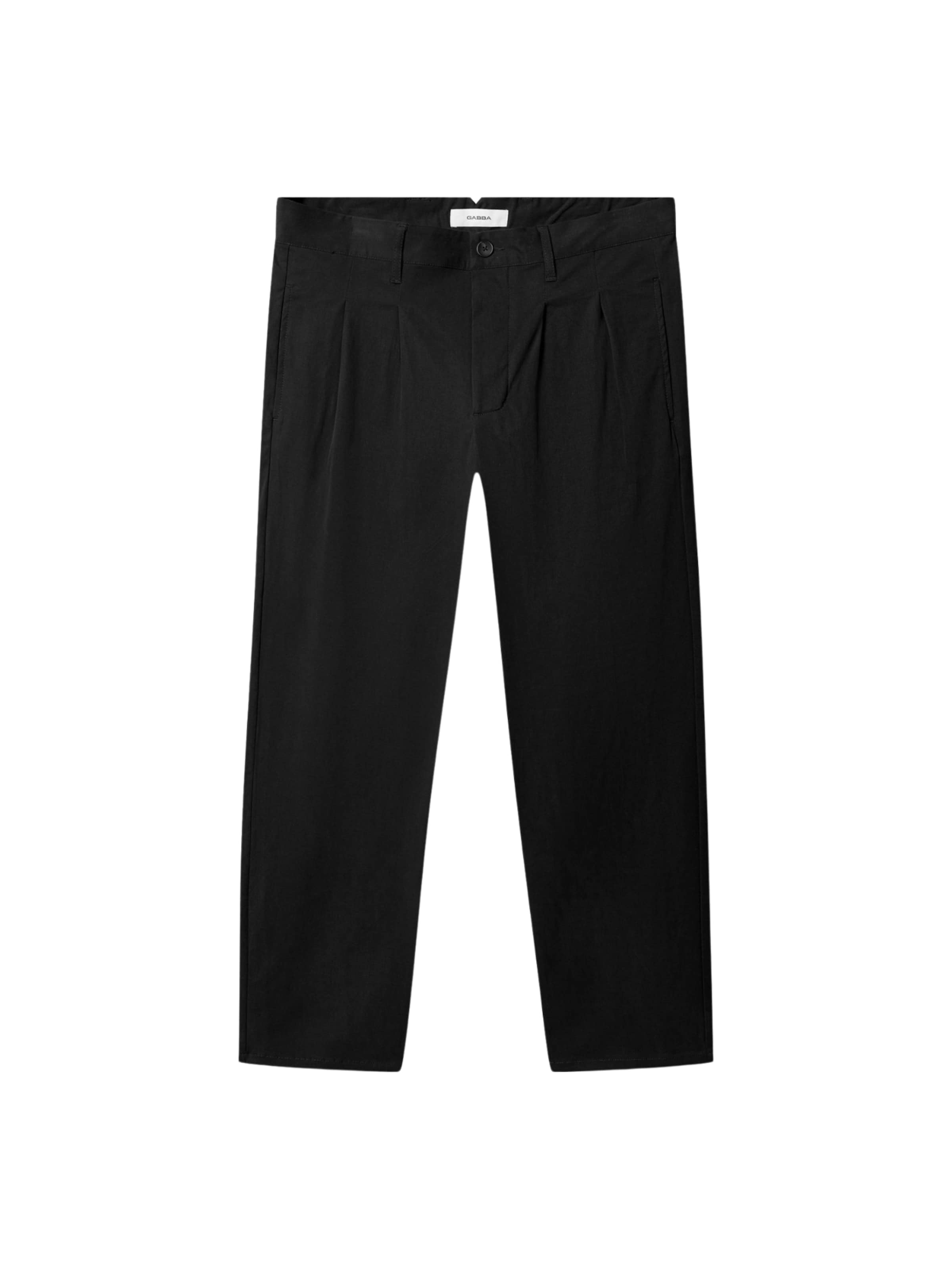 GABBA Regular Broek ' GABfirenze ' in Zwart: voorkant