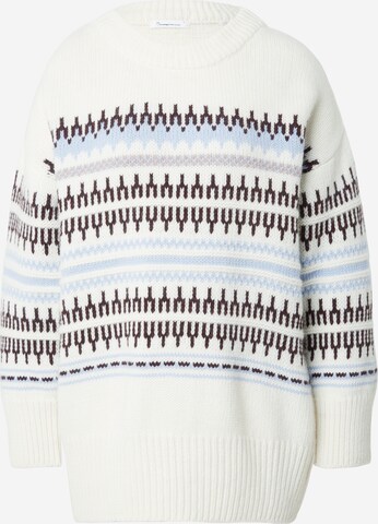 KnowledgeCotton Apparel Sweater in White: front