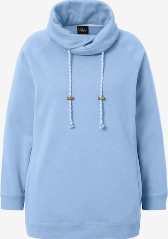 Ulla Popken Sweatshirt in Blau: Vorderseite