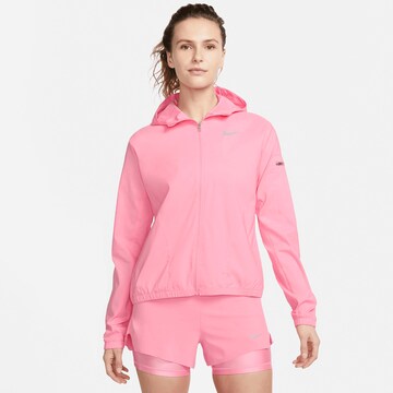 NIKE Athletic Jacket in Pink: front