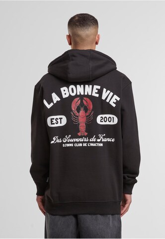 DJINNS Sweatshirt 'Djinns La Bonne Vie' in Black: front