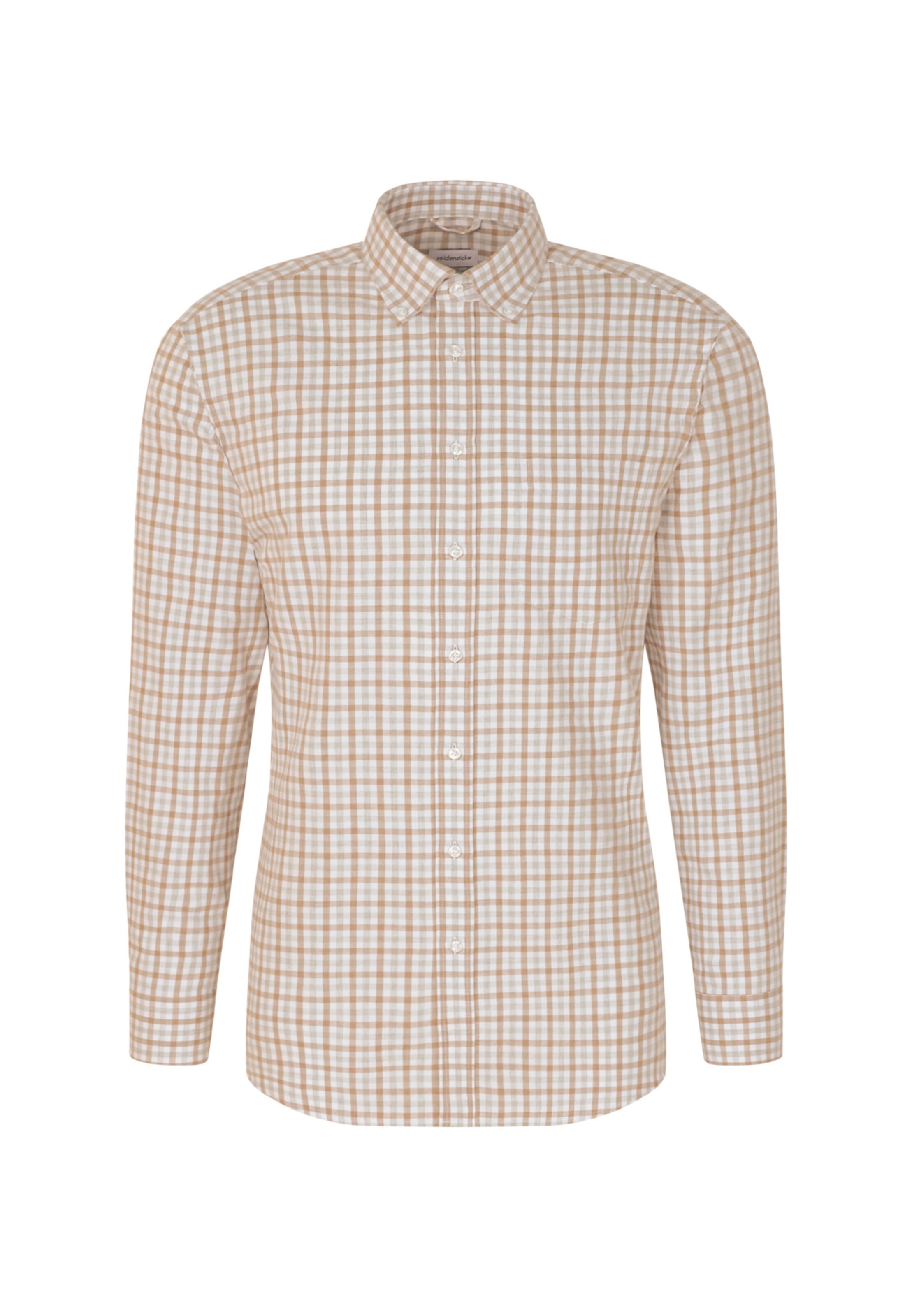 SEIDENSTICKER Regular fit Zakelijk overhemd in Beige