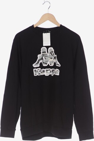 KAPPA Sweatshirt & Zip-Up Hoodie in XL in Black: front