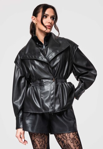 Ombre Jacke in Schwarz