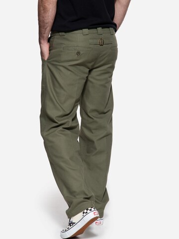 King Kerosin Regular Chino Pants in Green