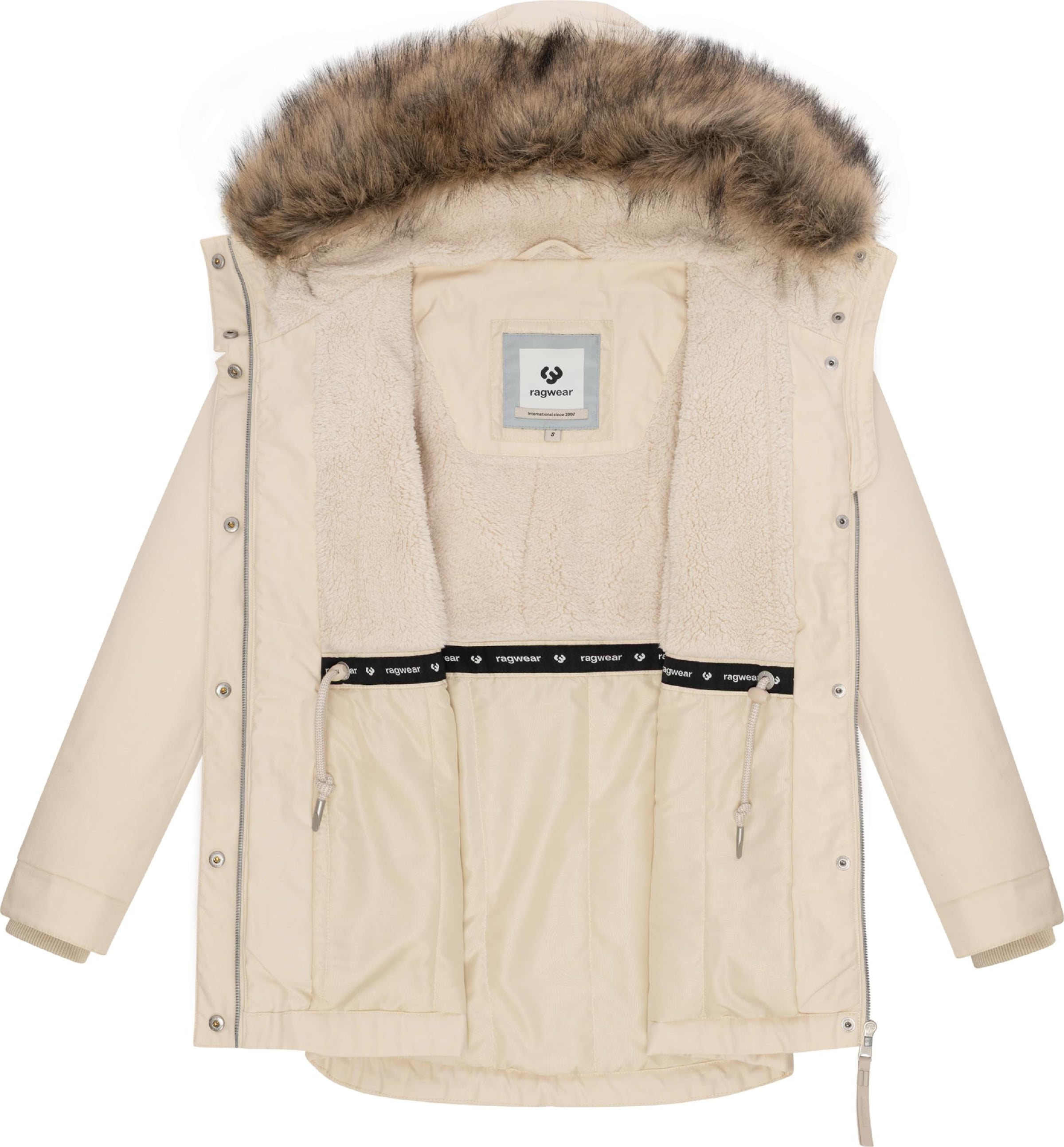 Ragwear Winterparka 'Tawny Short' in Beige