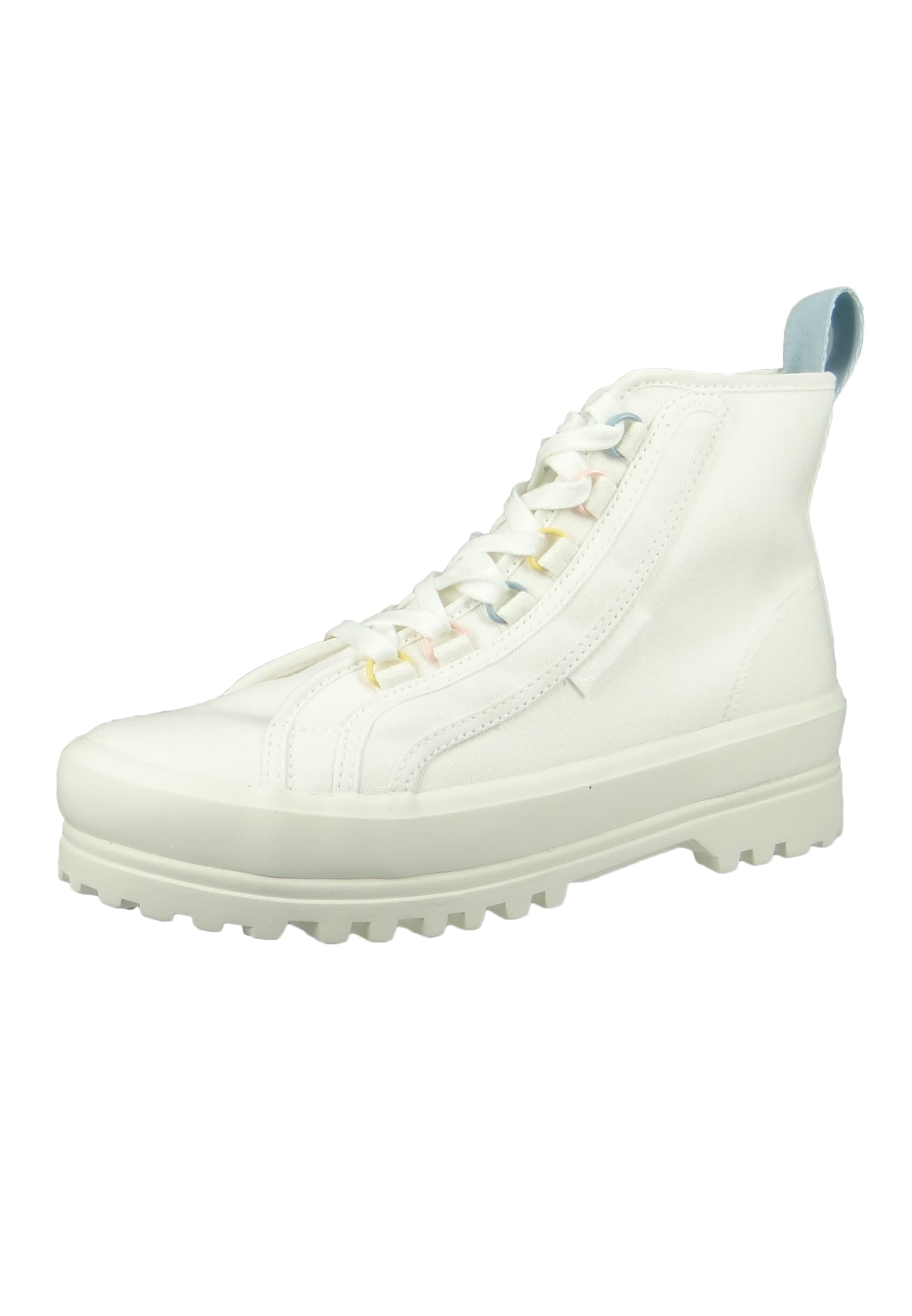 Bottines à lacets 'Apina' SUPERGA en blanc : devant