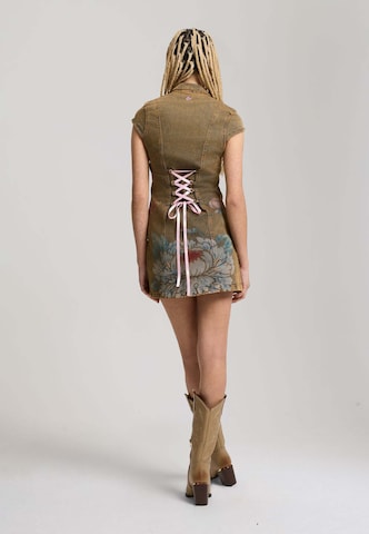 Ed Hardy Kleid in Beige