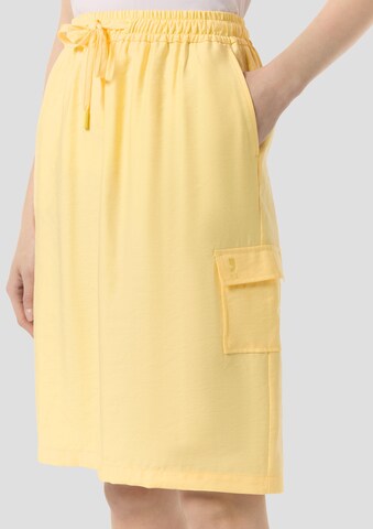 Jupe comma casual identity en jaune