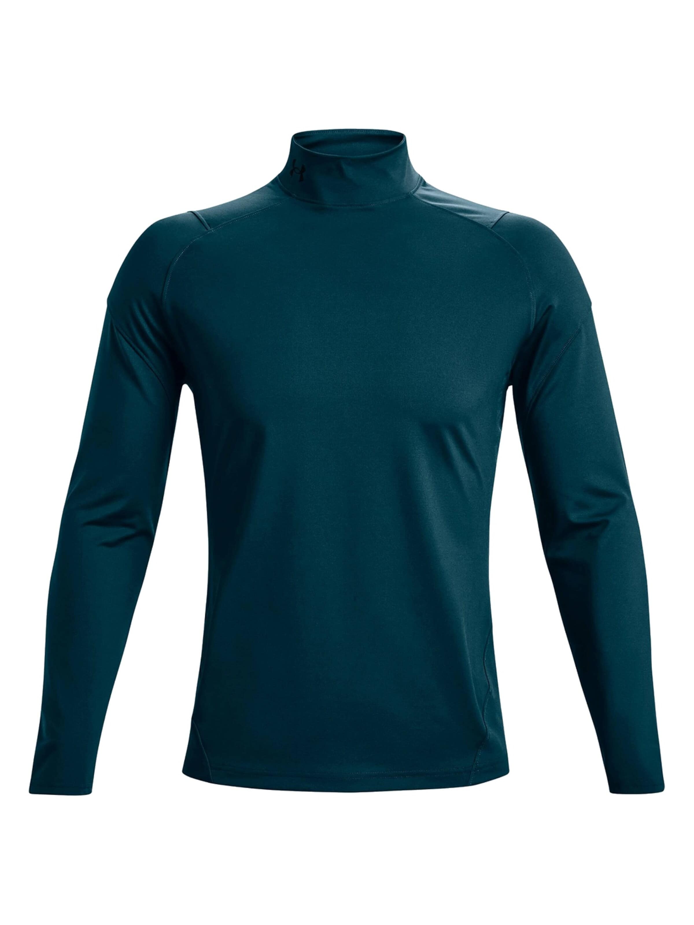 UNDER ARMOUR Shirt 'Under Armour ColdGear Rush Mock' in Groen: voorkant