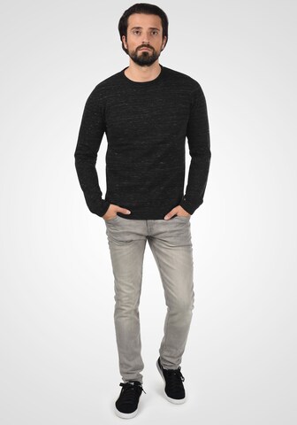 BLEND Strickpullover 'Adrian' in Schwarz