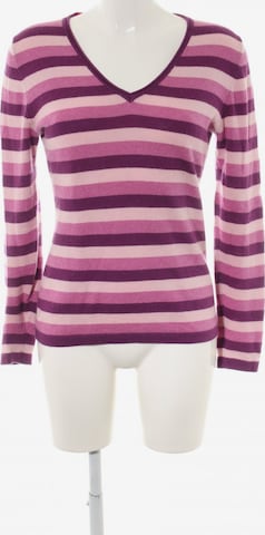 Sandra Pabst V-Ausschnitt-Pullover in S in Pink: front