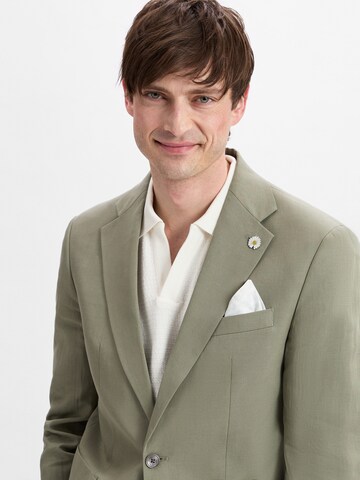 Finshley & Harding London Comfort fit Business-colbert 'Brick' in Groen