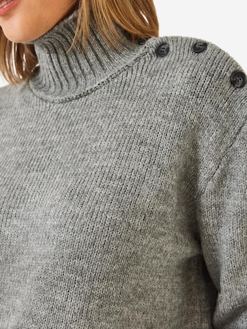 Pull-over oversize Bianco Lucci en gris