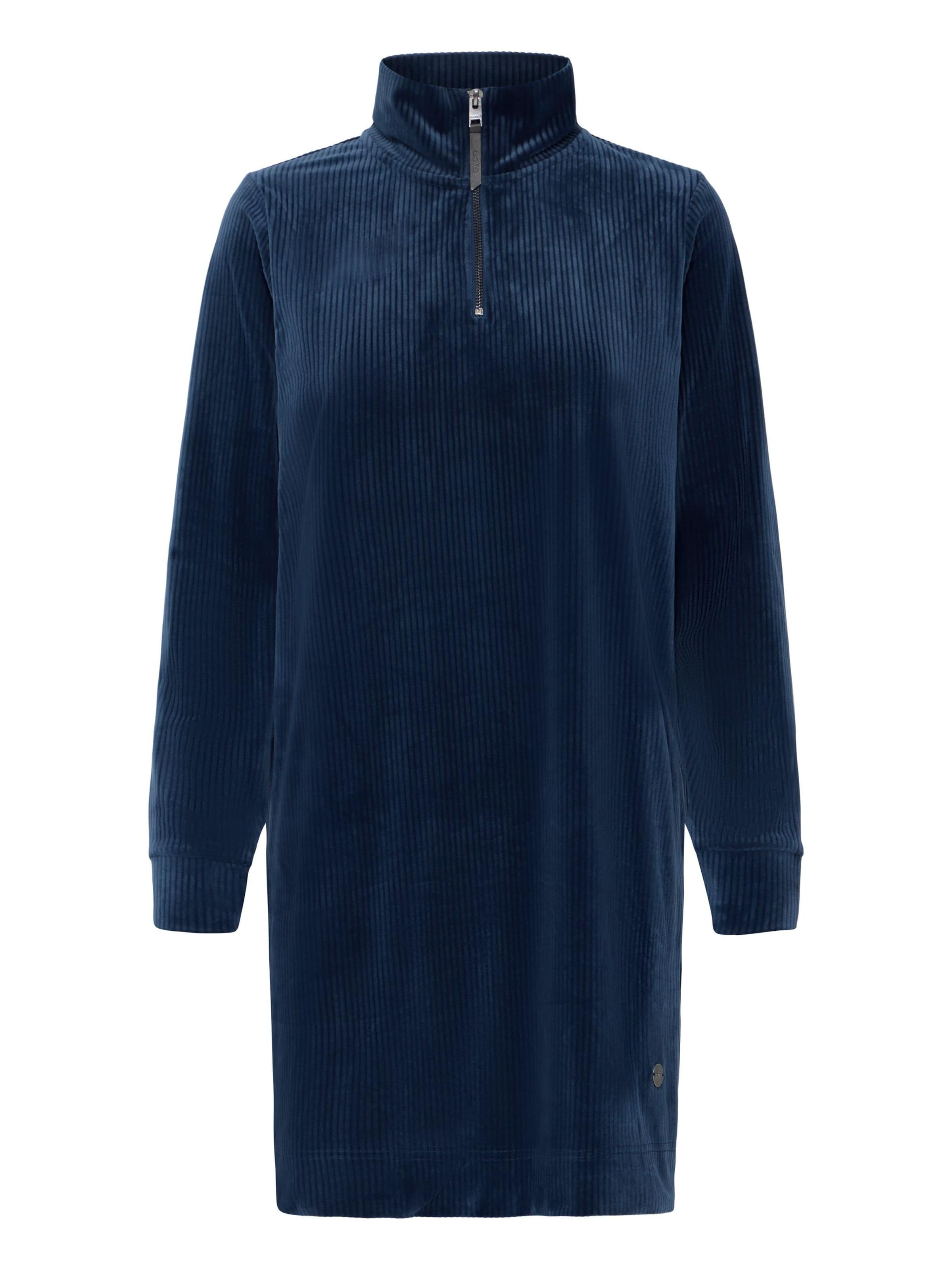 Oxmo - Vestido ' OXEBBA HALFZIP ' en azul: frente