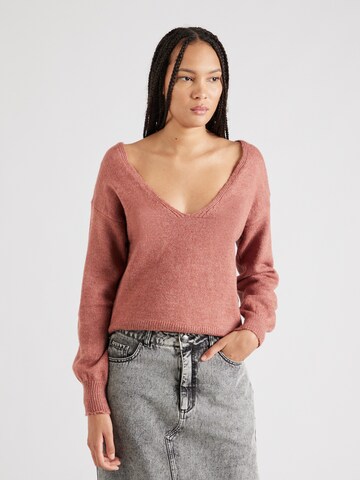 ABOUT YOU Sweater 'Sunny' in Pink: front