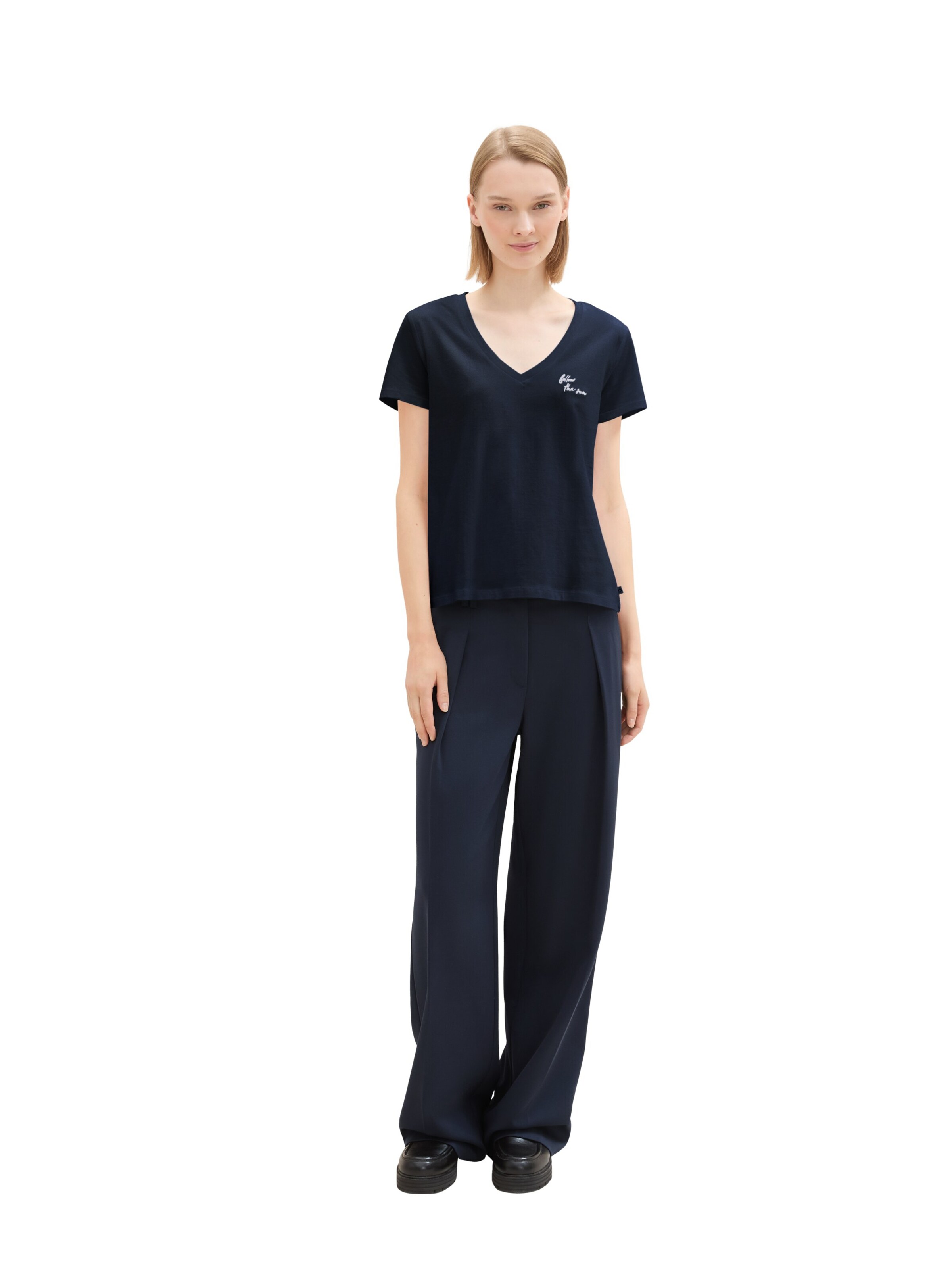 TOM TAILOR DENIM Tričko - Modrá