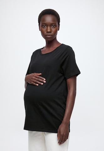 T-shirt 'Erica' Lindex Maternity en noir : devant