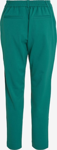 VILA Slim fit Pleat-Front Pants 'VARONE' in Green
