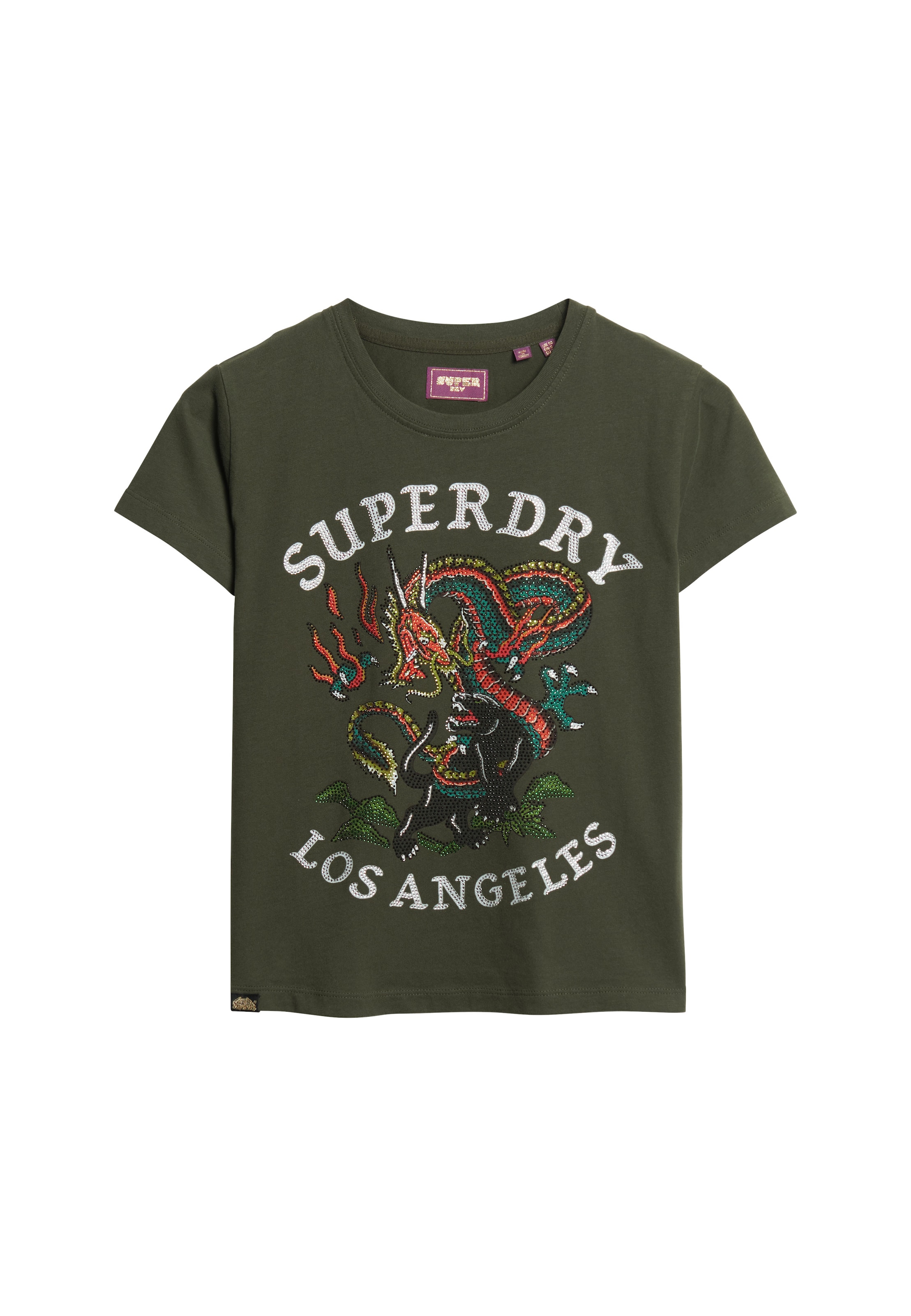T-shirt 'Tattoo' Superdry & Co en vert : devant