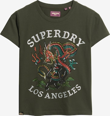 Superdry Shirt in Groen: voorkant