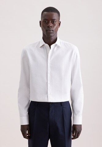 SEIDENSTICKER Slim fit Business shirt in White: front