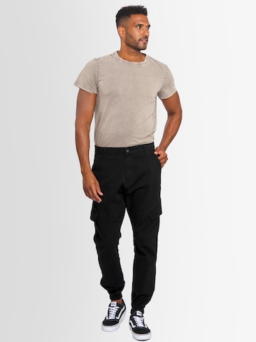 Alessandro Salvarini Tapered Broek 'AS274' in Zwart