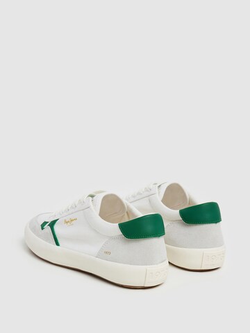 Pepe Jeans Sneakers laag 'Travis Brit' in Wit