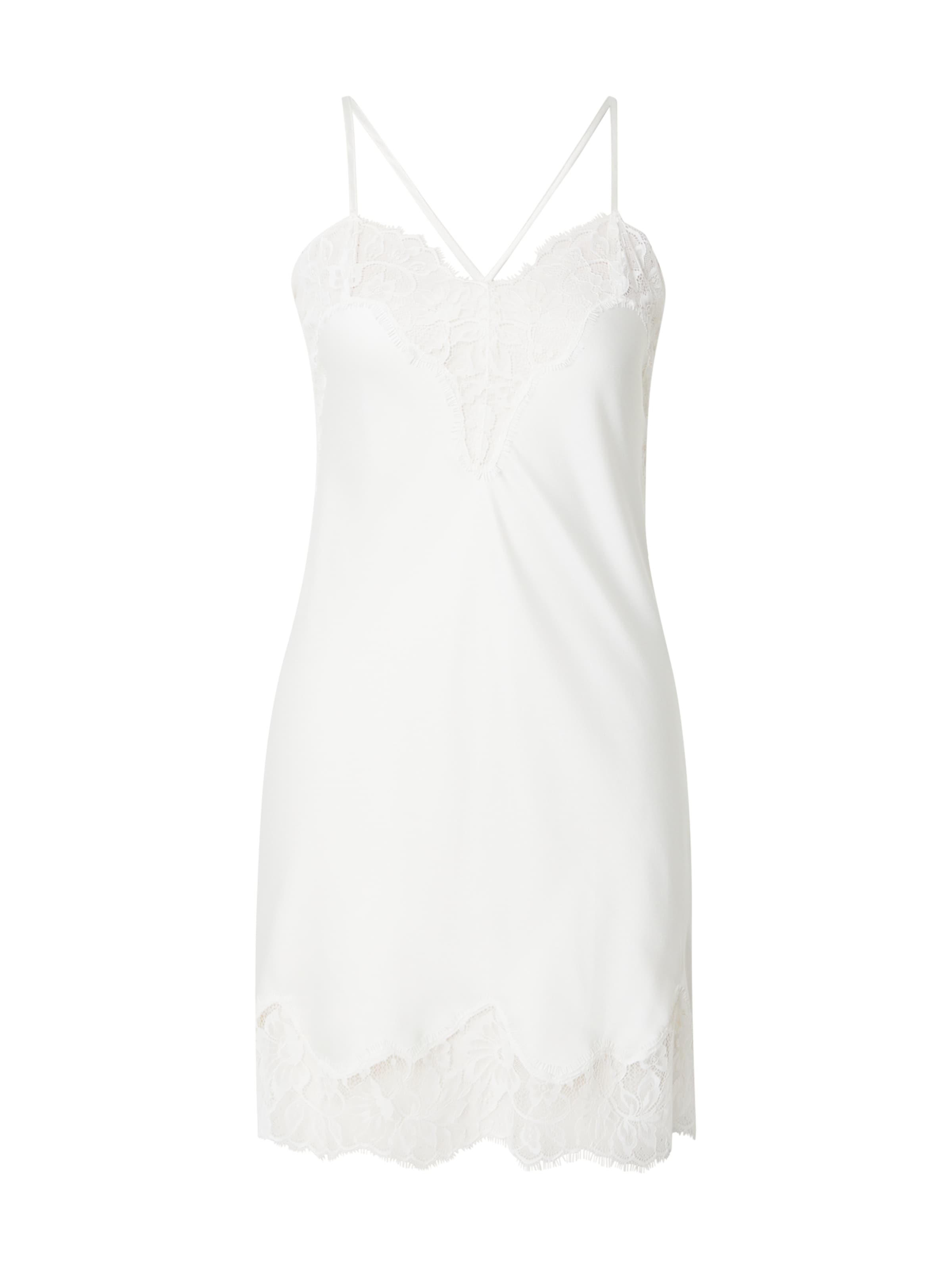 Hunkemöller - Camisa de noite 'Valerie' em branco: frente
