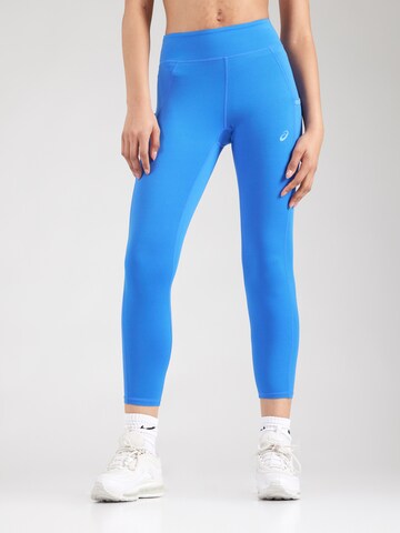 Skinny Pantalon de sport 'NAGINO' ASICS en bleu : devant