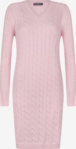 Robes en maille Felix Hardy en rose : devant