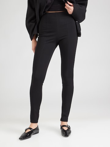 Skinny Pantaloni 'C_Tegging' di BOSS in nero: frontale